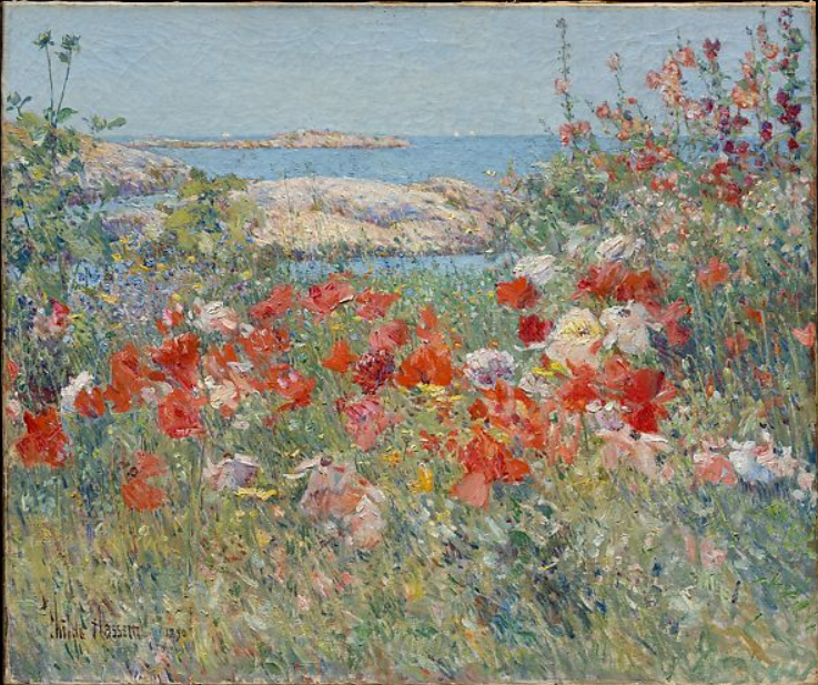 "Celia Thaxter's Garden, Isles of Shoals, Maine" by Childe Hassam