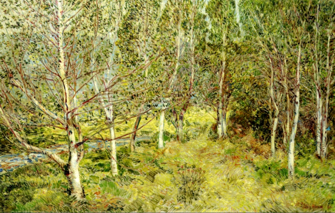 "Spring Woods" by Childe Hassam