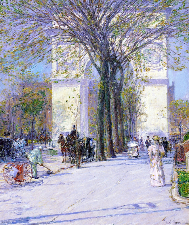 "Washington Arch, Spring" by Childe Hassam