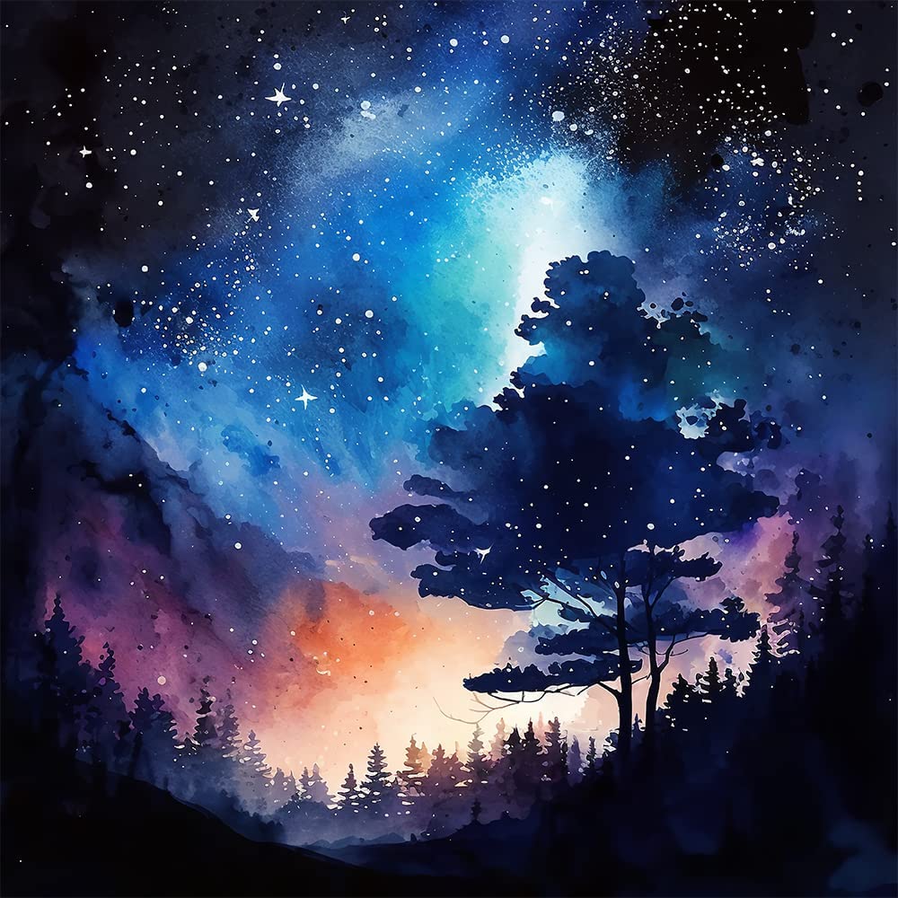 Starlit Forest Diamond Painting Kit