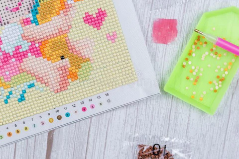 5D Diamond Painting Kits for Kids DIY Diamond Dot Drawing Tools Crystal  Mosaic Sticker by Numbers Kits Arts and Crafts Set