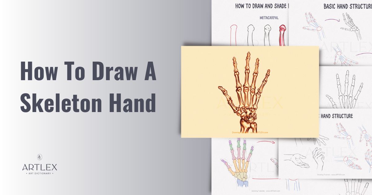 How To Draw A Skeleton Hand
