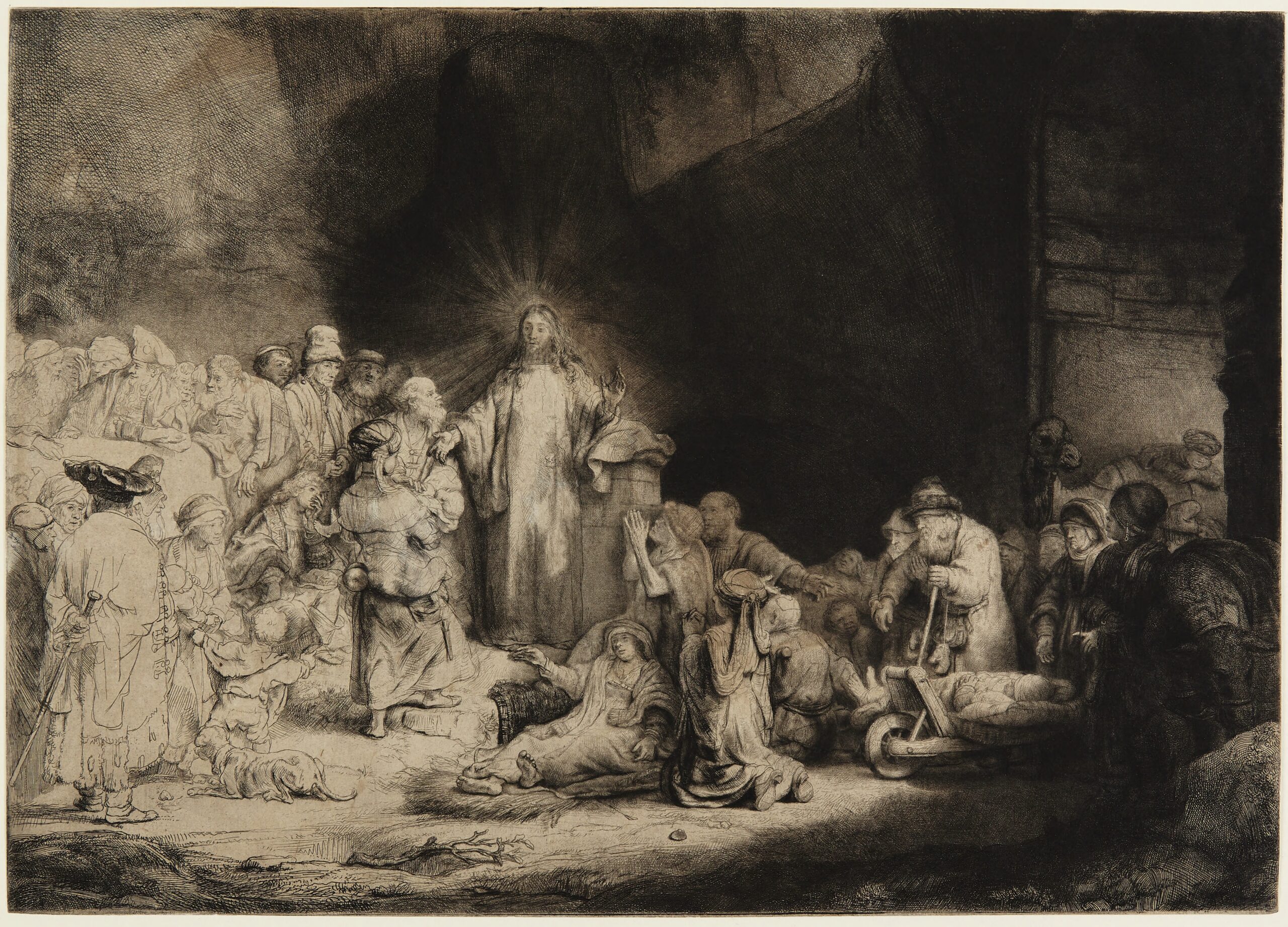 Yüz Gulden Baskı - Rembrandt, 1649