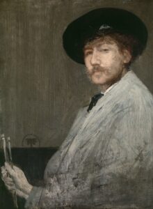 James McNeill Whistler - Gri Renkte Düzenleme - Ressamın Portresi