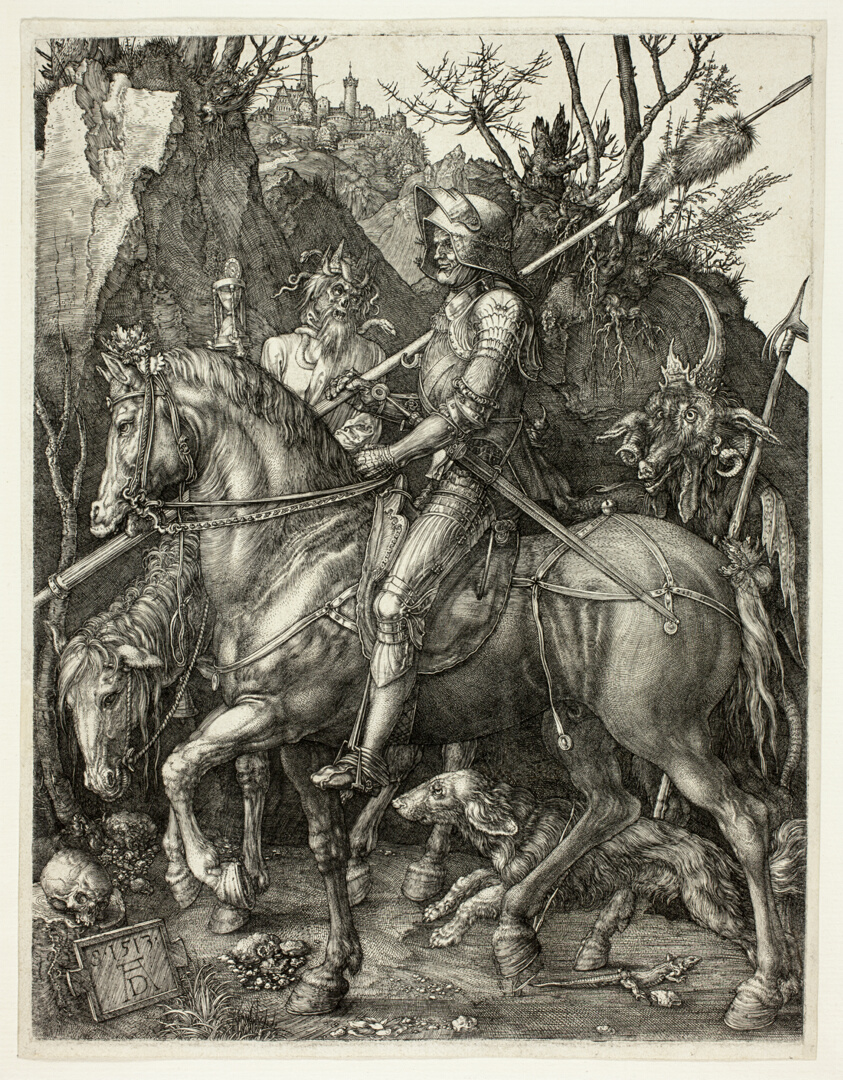 Şövalye, Ölüm ve Şeytan - Albrecht Durer, 1513