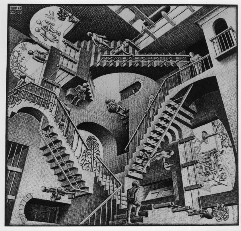 Görelilik, M.C. Escher, 1953