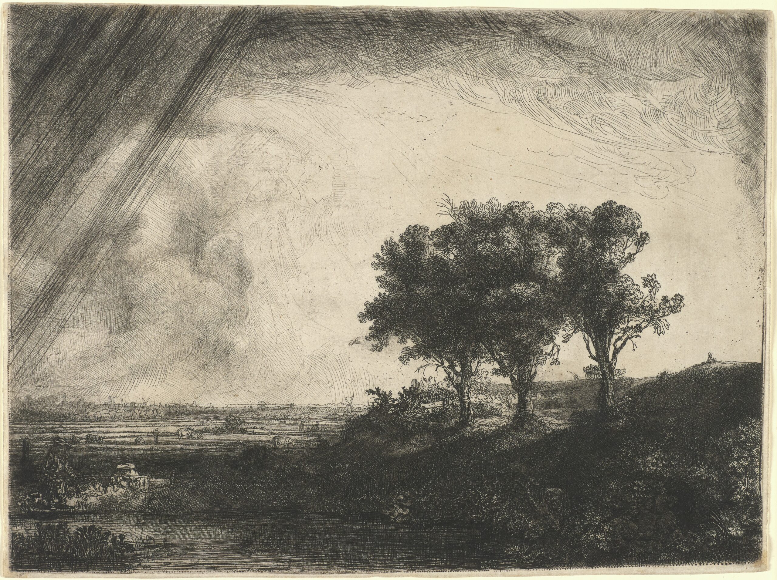 The Three Trees, Rembrandt, 1643