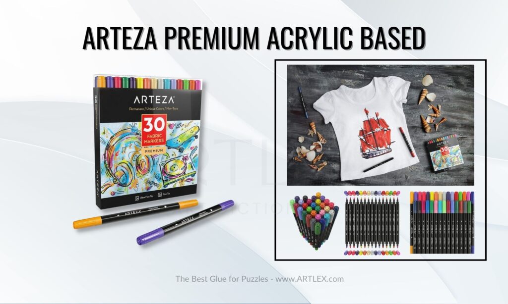 Arteza Premium Acrylic Based Fabric Markers