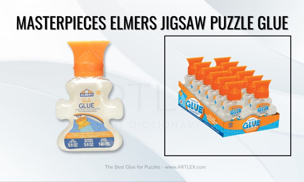 Jigsaw Puzzle Glue Quick Dry for Paper and Wood with Glue Applicator