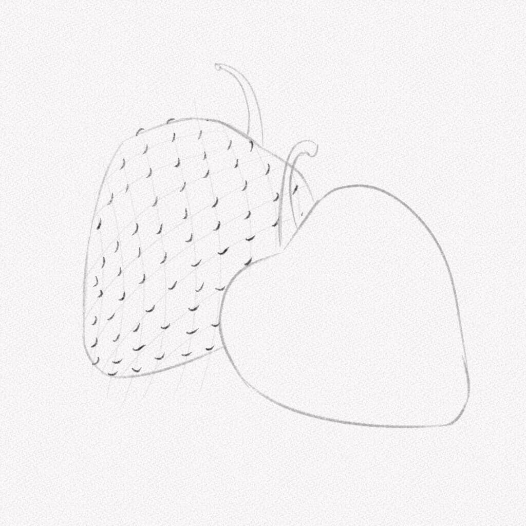 comment dessiner une fraise