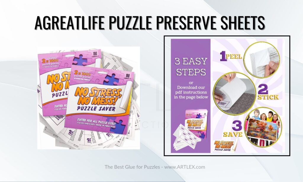 AGREATLIFE Puzzle Preserve Sheets 
