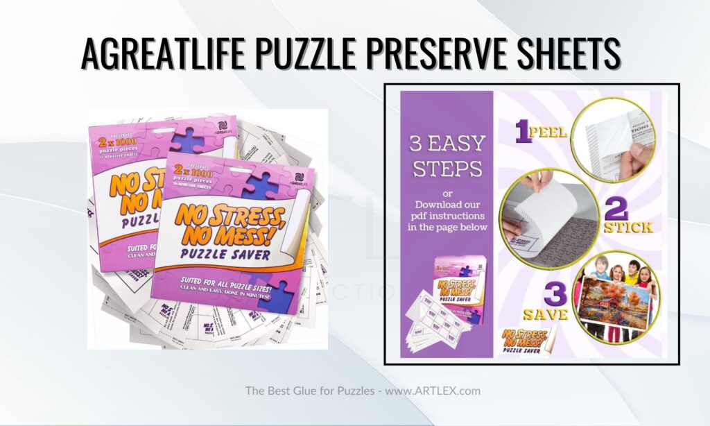 Puzzle Glue Alternative! Extra Large & Thick Puzzle Glue Sheets