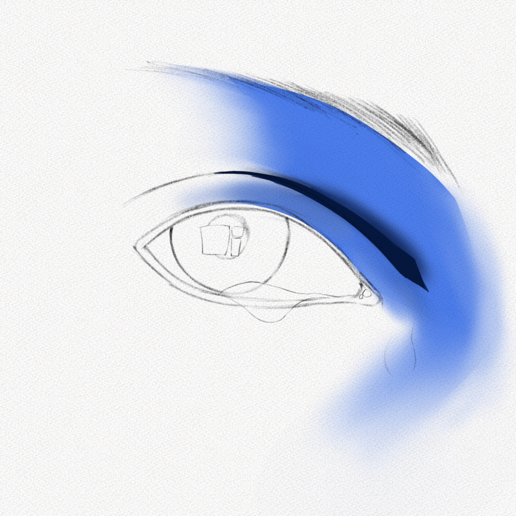 how to draw teary eyes