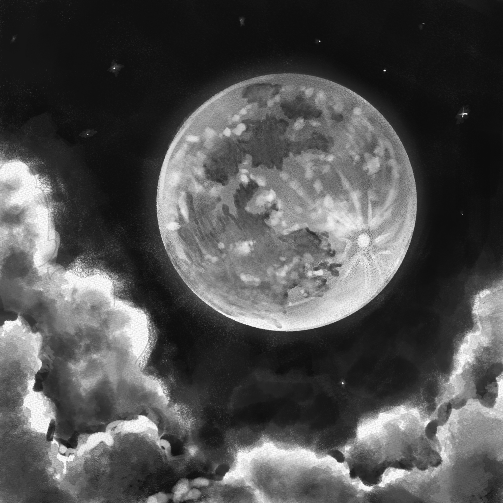 Discover more than 164 realistic moon drawing super hot
