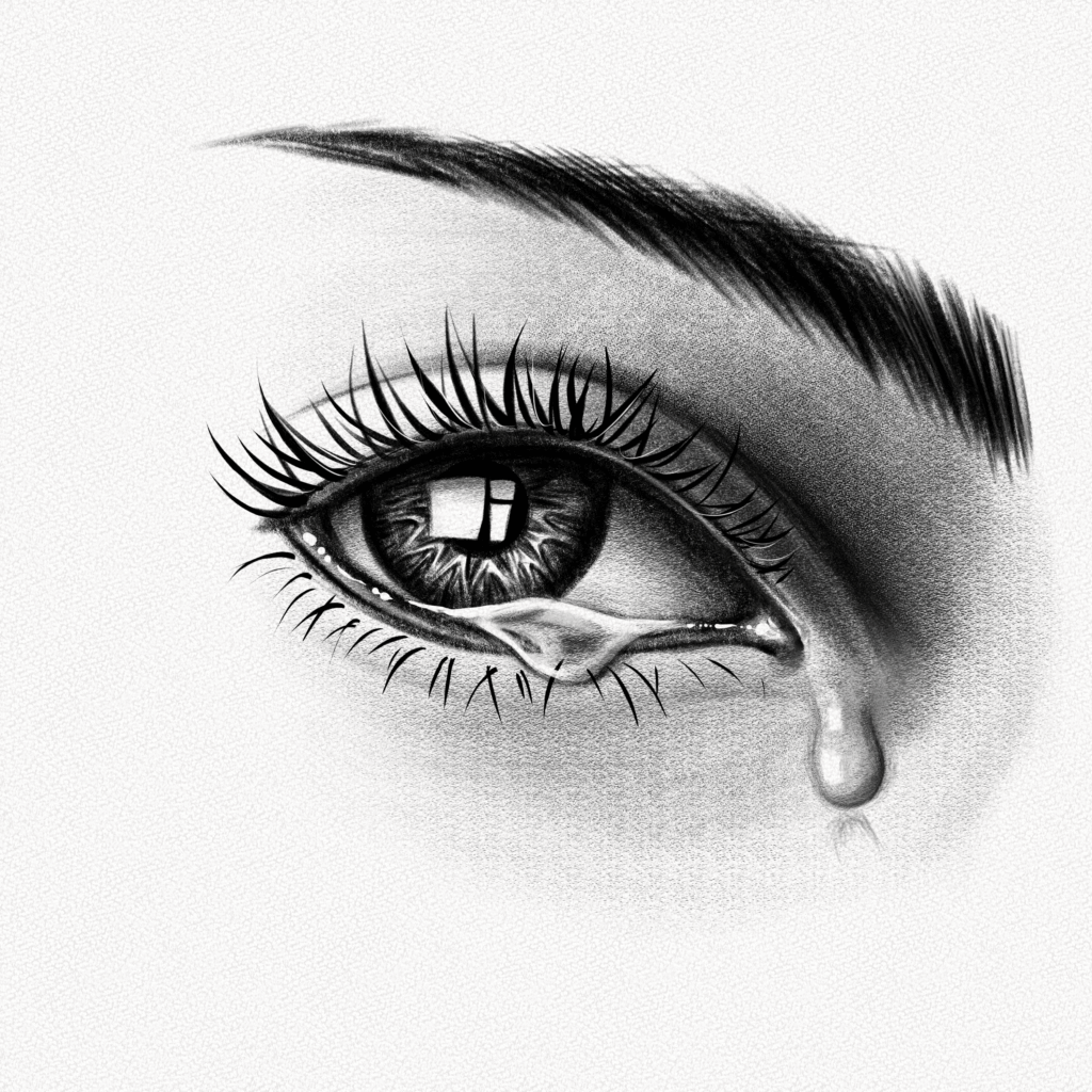 Teary eyes, Draw Dogs Paper Eye Drawing, tears, blue, album, people png |  Klipartz