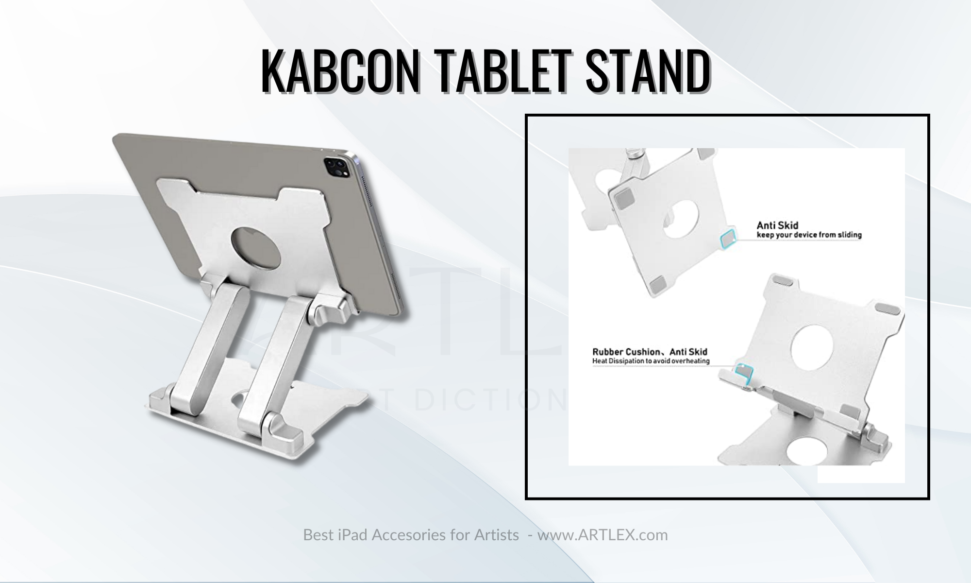 El mejor soporte ergonómico para tabletas - KABCON Tablet Stand