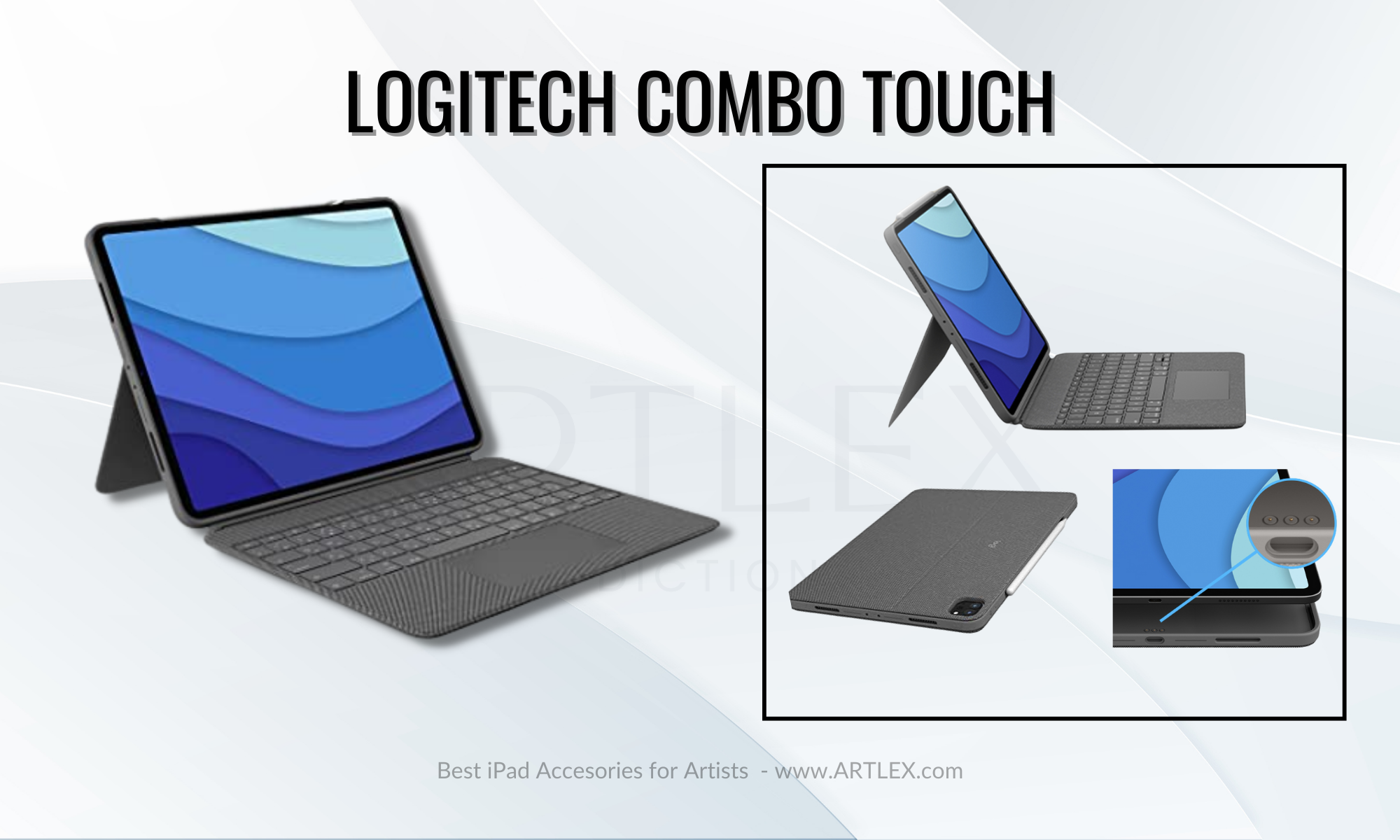 Mejor cubierta de teclado para iPad: Logitech Combo Touch