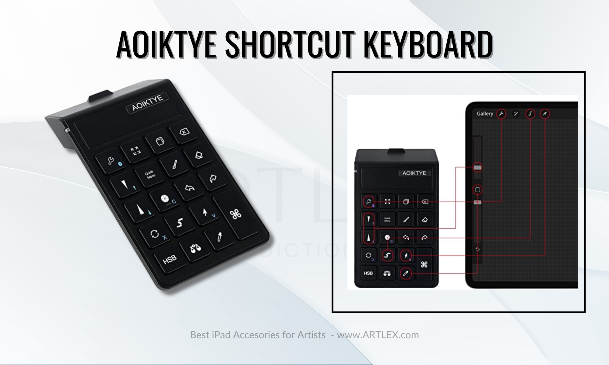 Mejor teclado de acceso directo para iPad - Teclado AOIKTYE