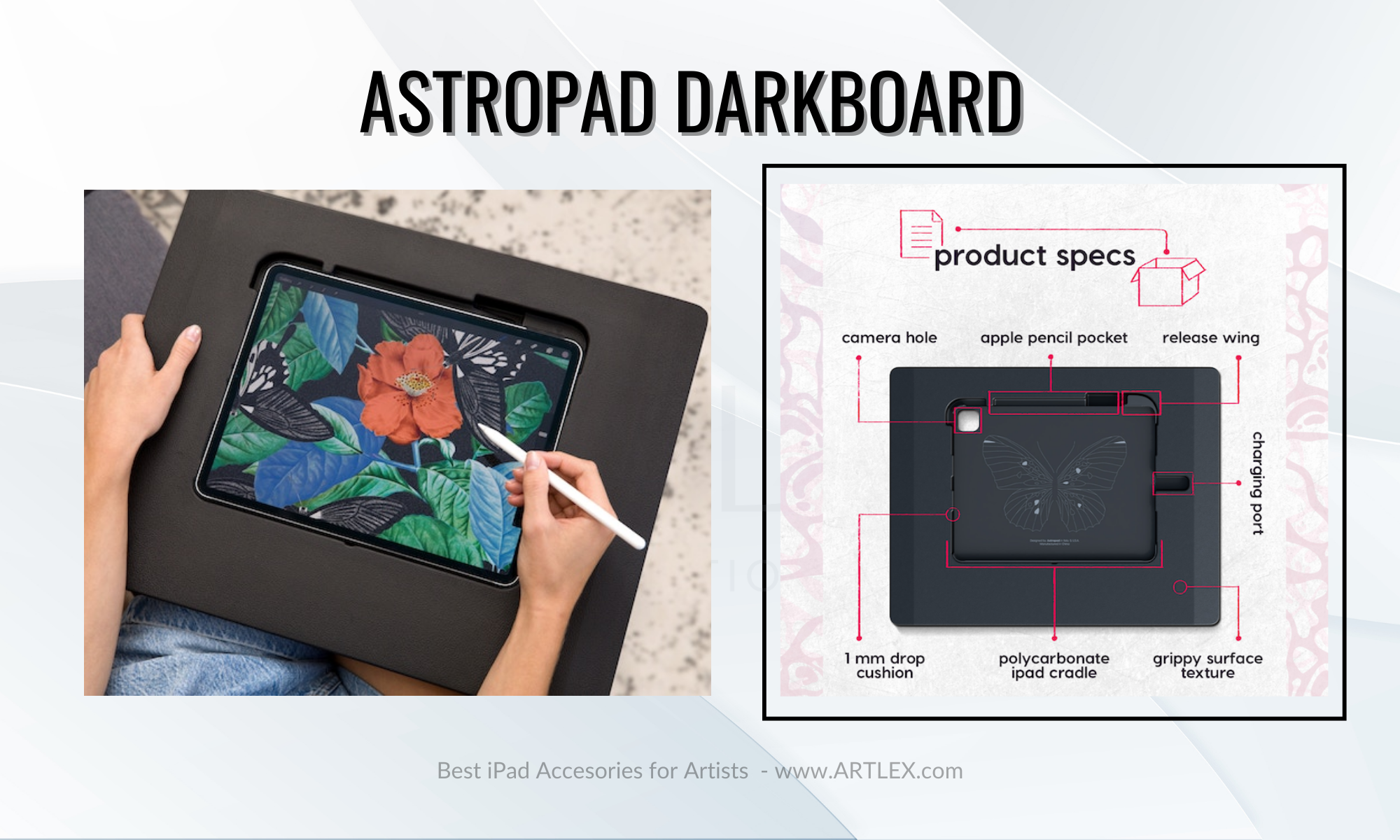 Meilleur support iPad pour les artistes - Astropad Dark Board