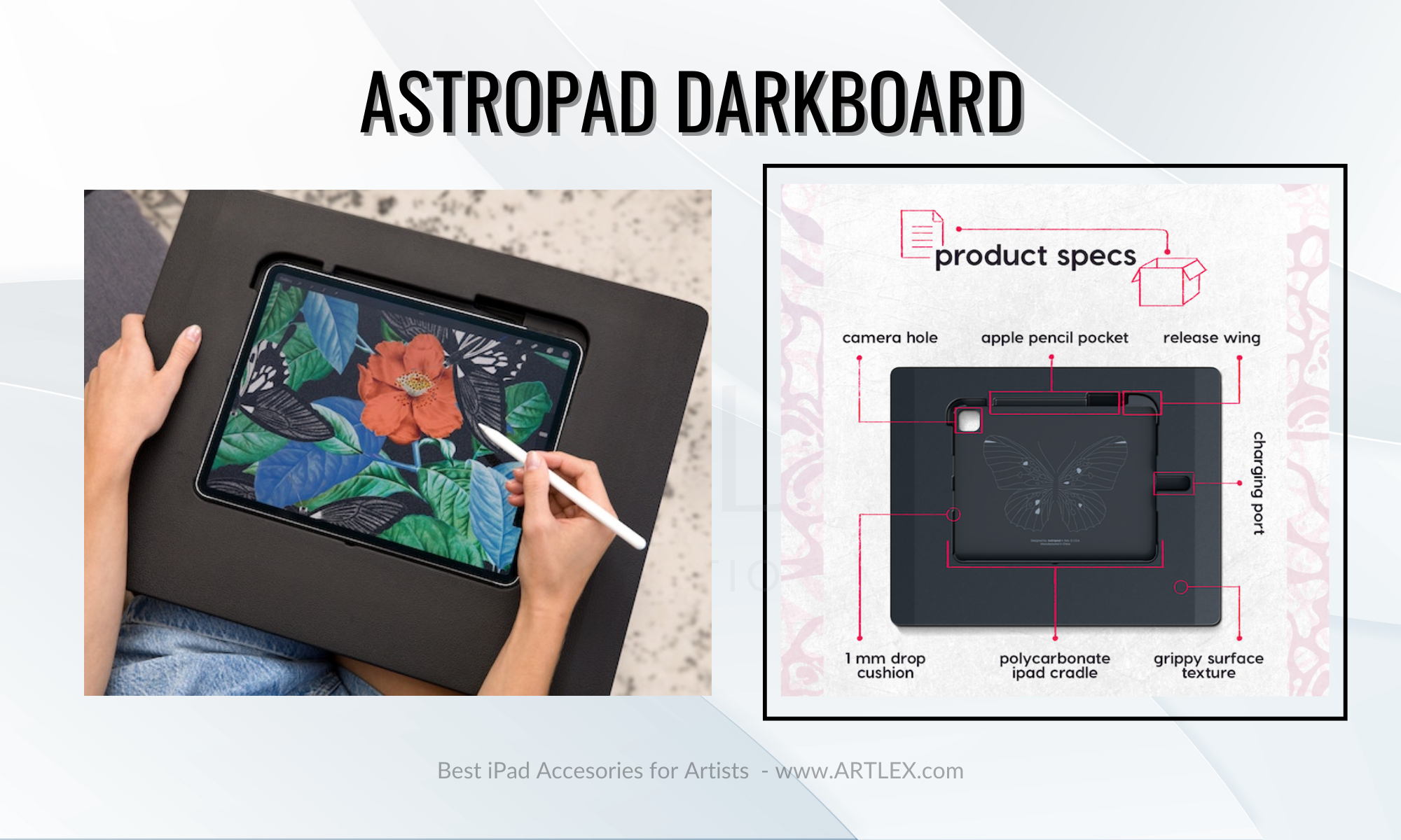 Il miglior supporto per iPad per artisti - Astropad Dark Board