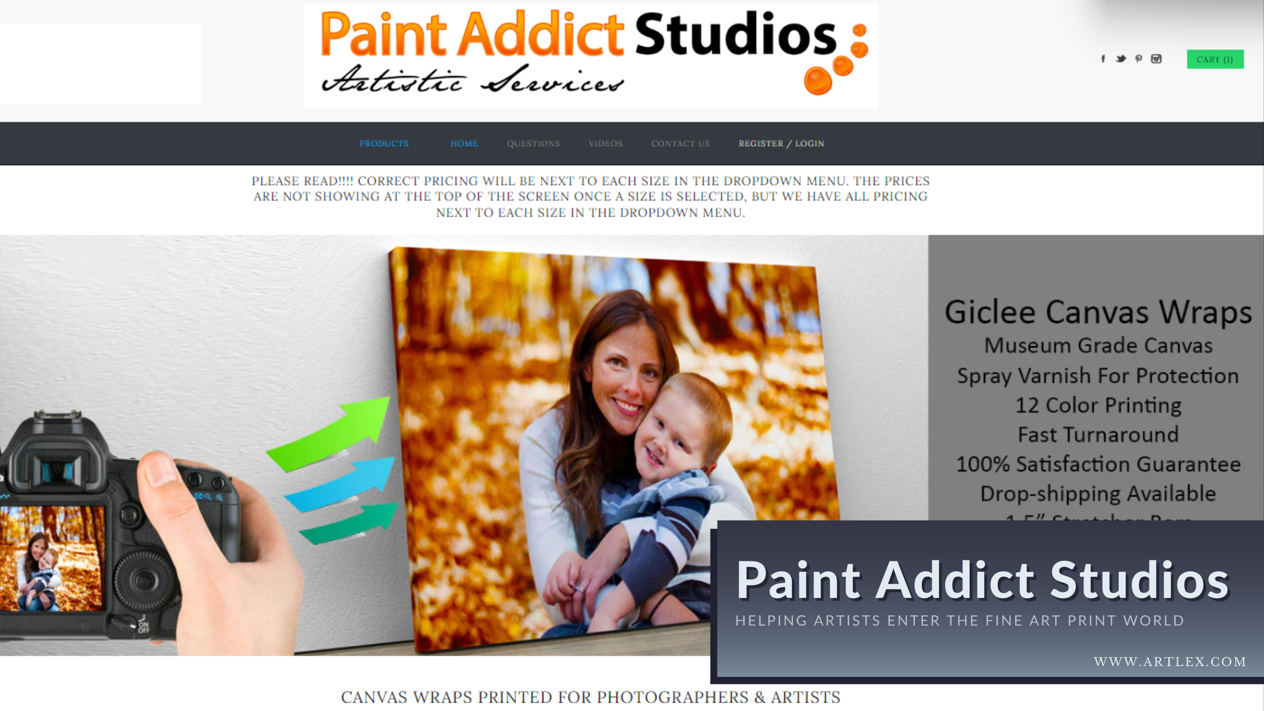 Paint Addict Canvas Prints