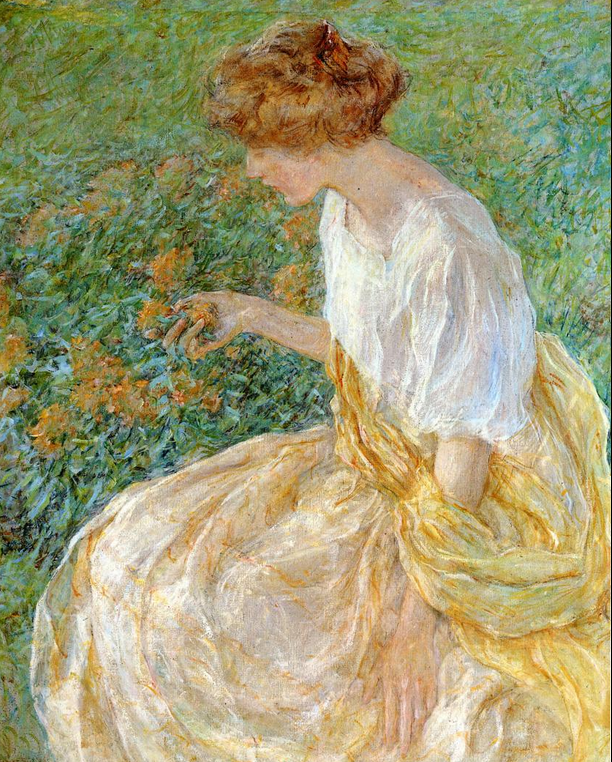 "The Artist's Wife in the Garden" by Robert Reid