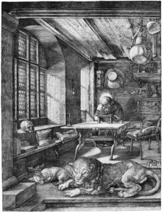 St. Jerome in His Study (1514), engraving by Albrecht Durer