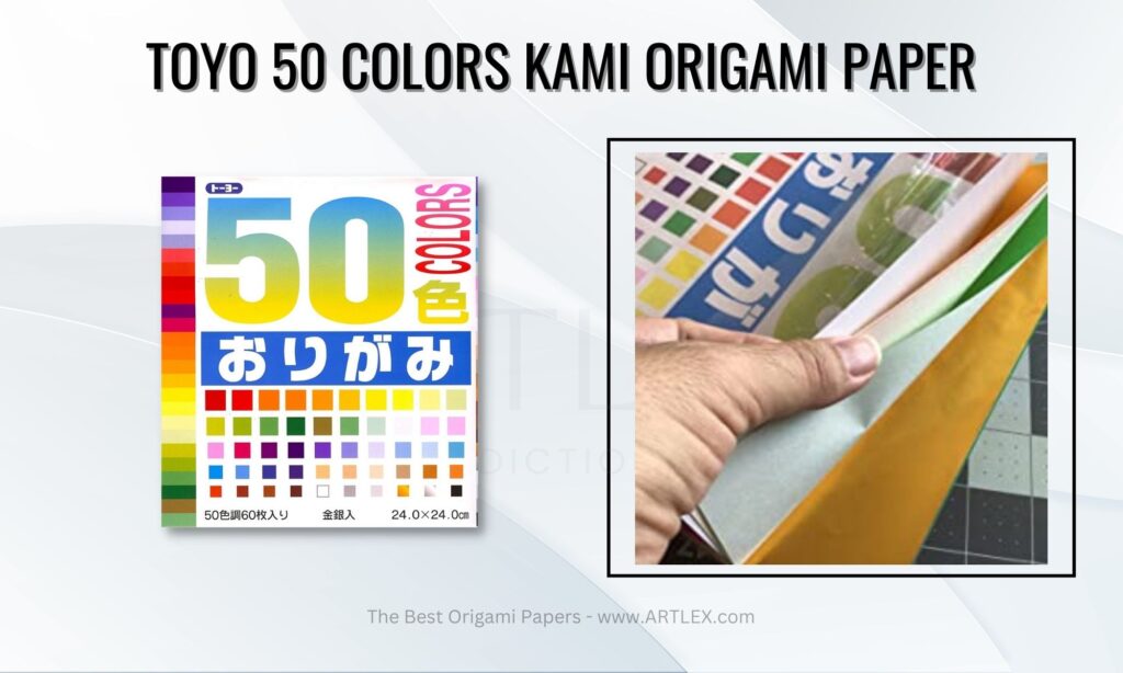 Toyo 50 Colors Kami Origami Paper