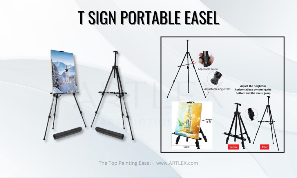 t SIGN PORTABLE EASEL