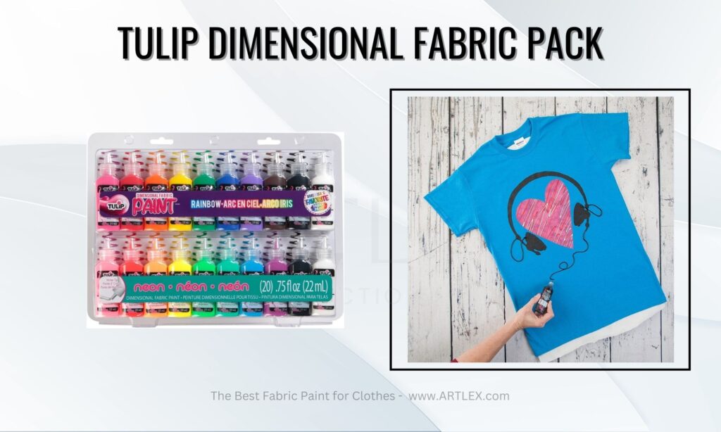 Tulip Dimensional Fabric Paint 10 Pkg Rainbow