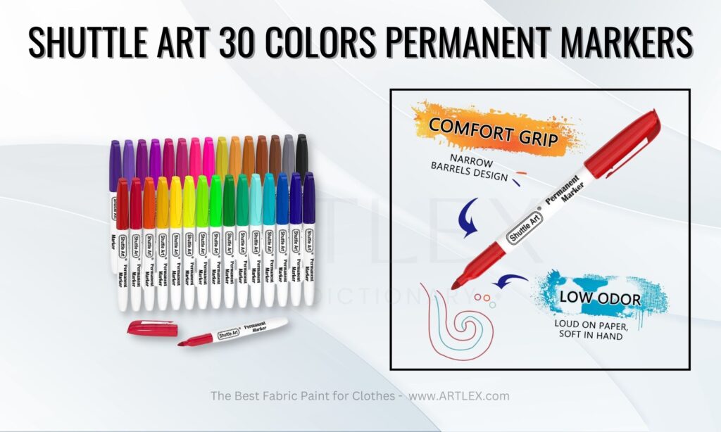 Shuttle Art 30 Colors Permanent Markers