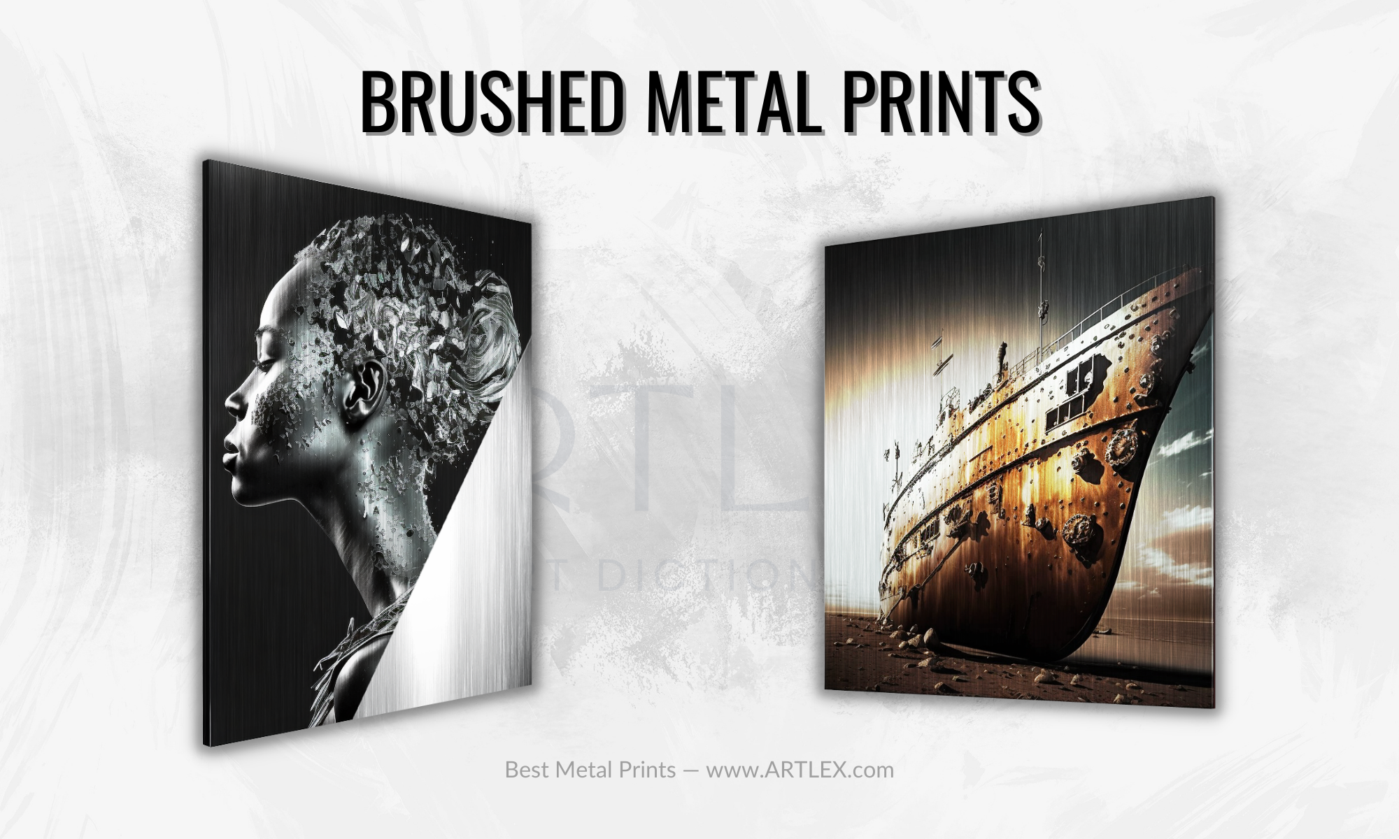 Brushed Metal Prints