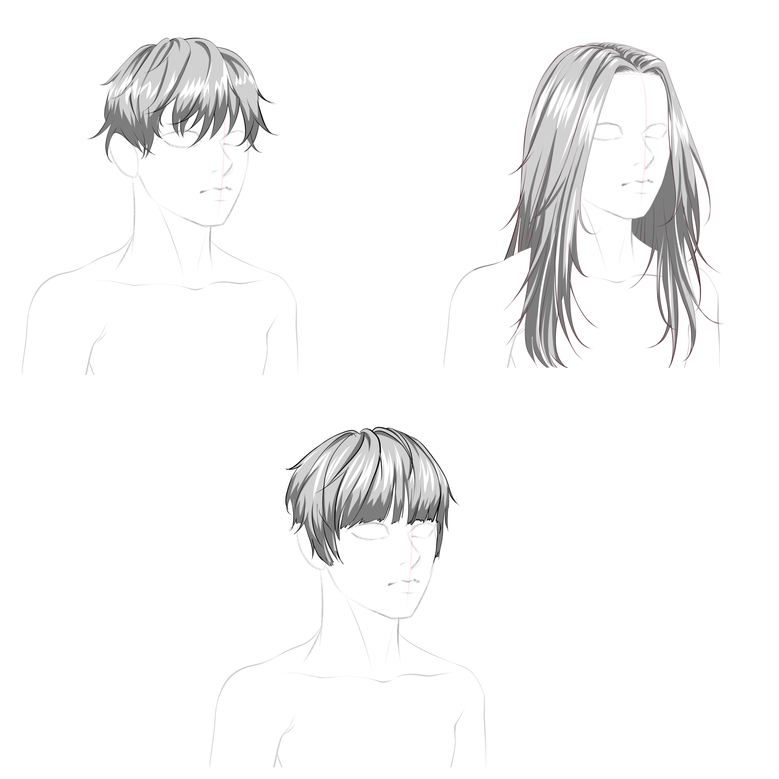 How To Draw Female Hairstyles | Anime & Manga (Basics) | Pigliicorn |  Skillshare
