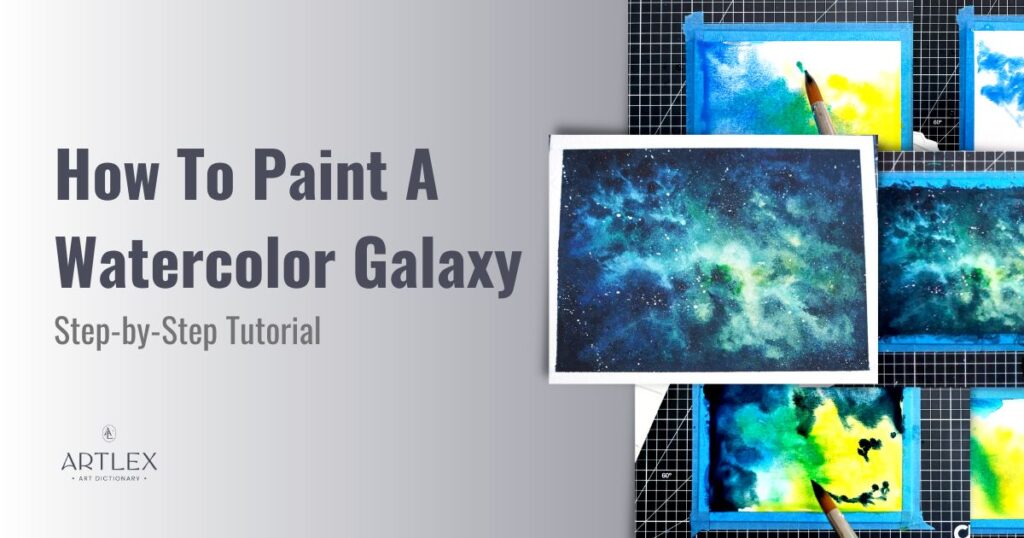 comment peindre une galaxie aquarelle