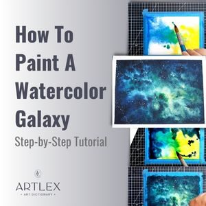 how to paint a watercolor galaxy