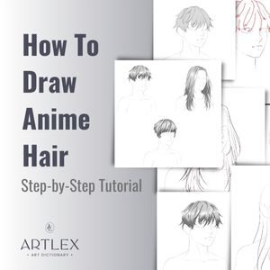 how to draw anime hair