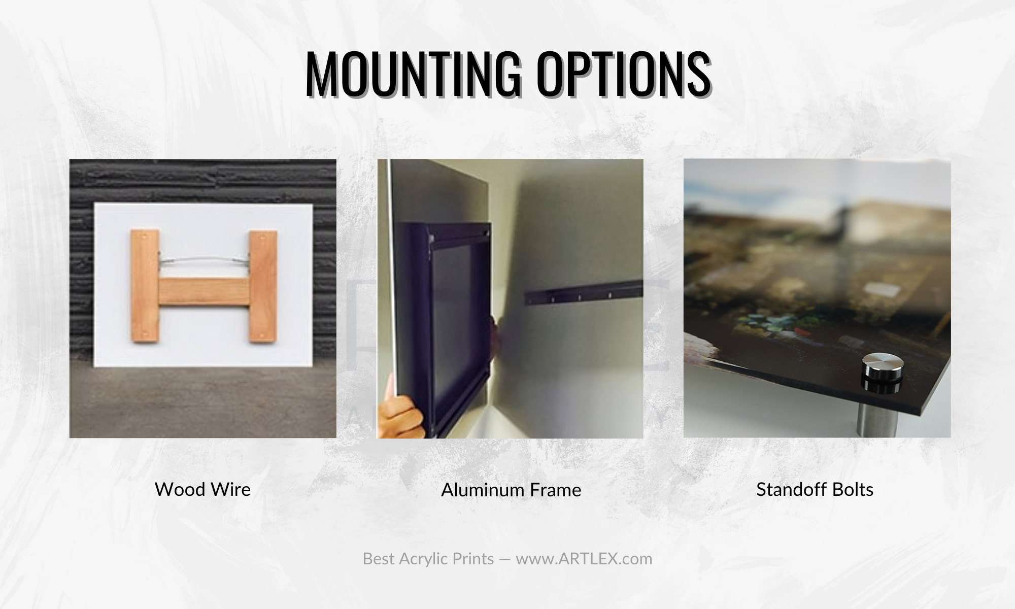 Mounting Options for Acrylic Prints