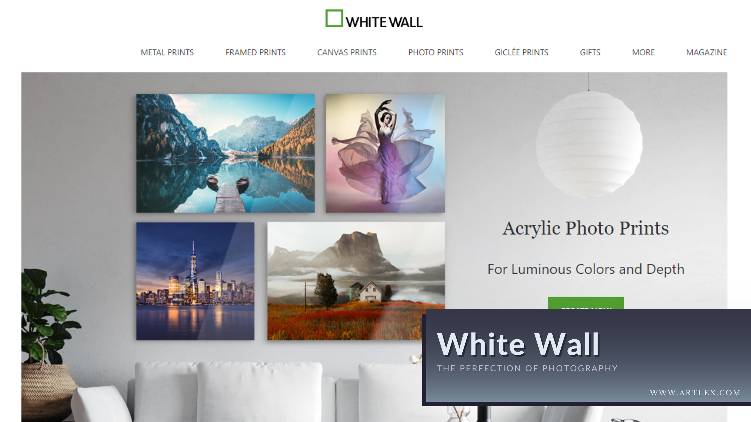 White Wall Acrylic Prints