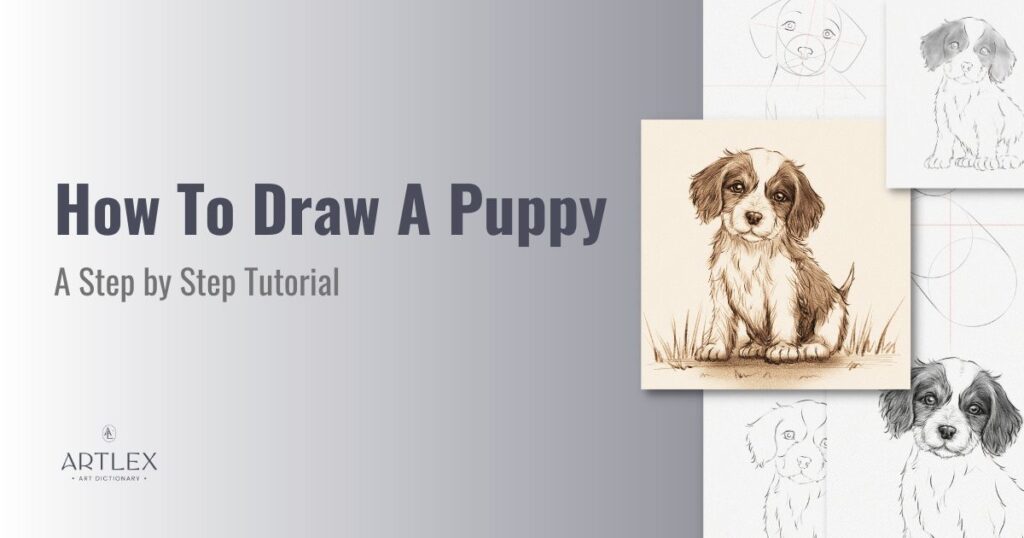 how to draw puppy