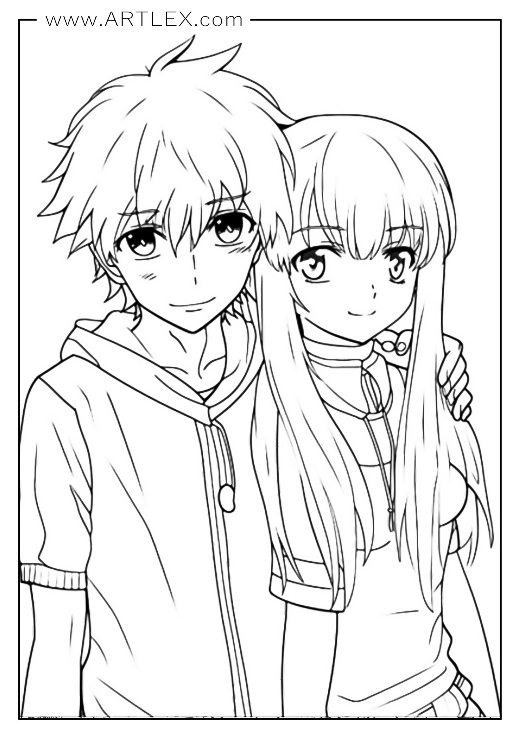 Anime Coloring Pages  Free Printable Pages for Kids
