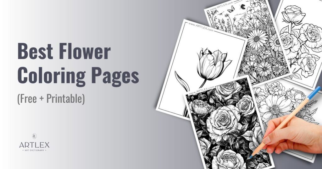 best flower coloring pages