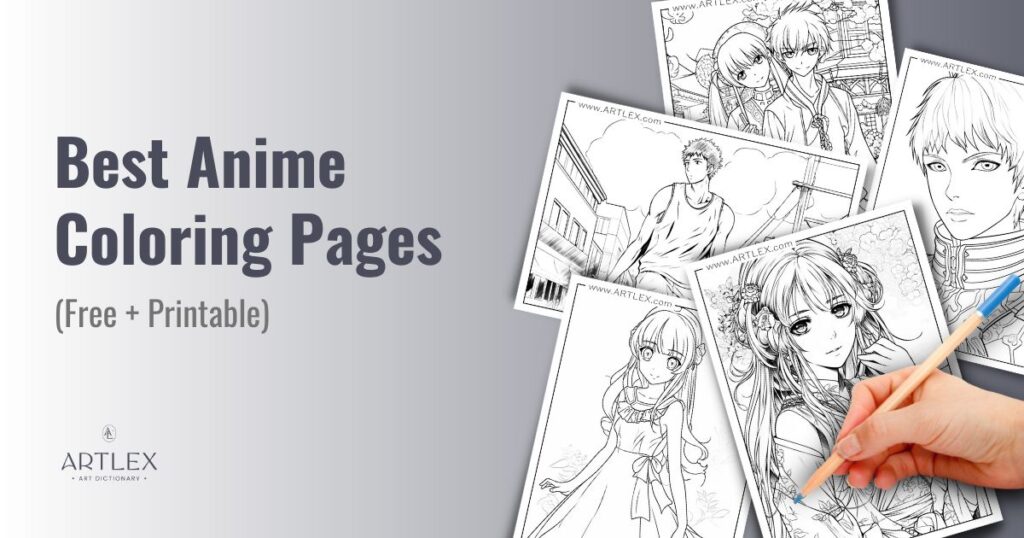 best anime coloring pages for free