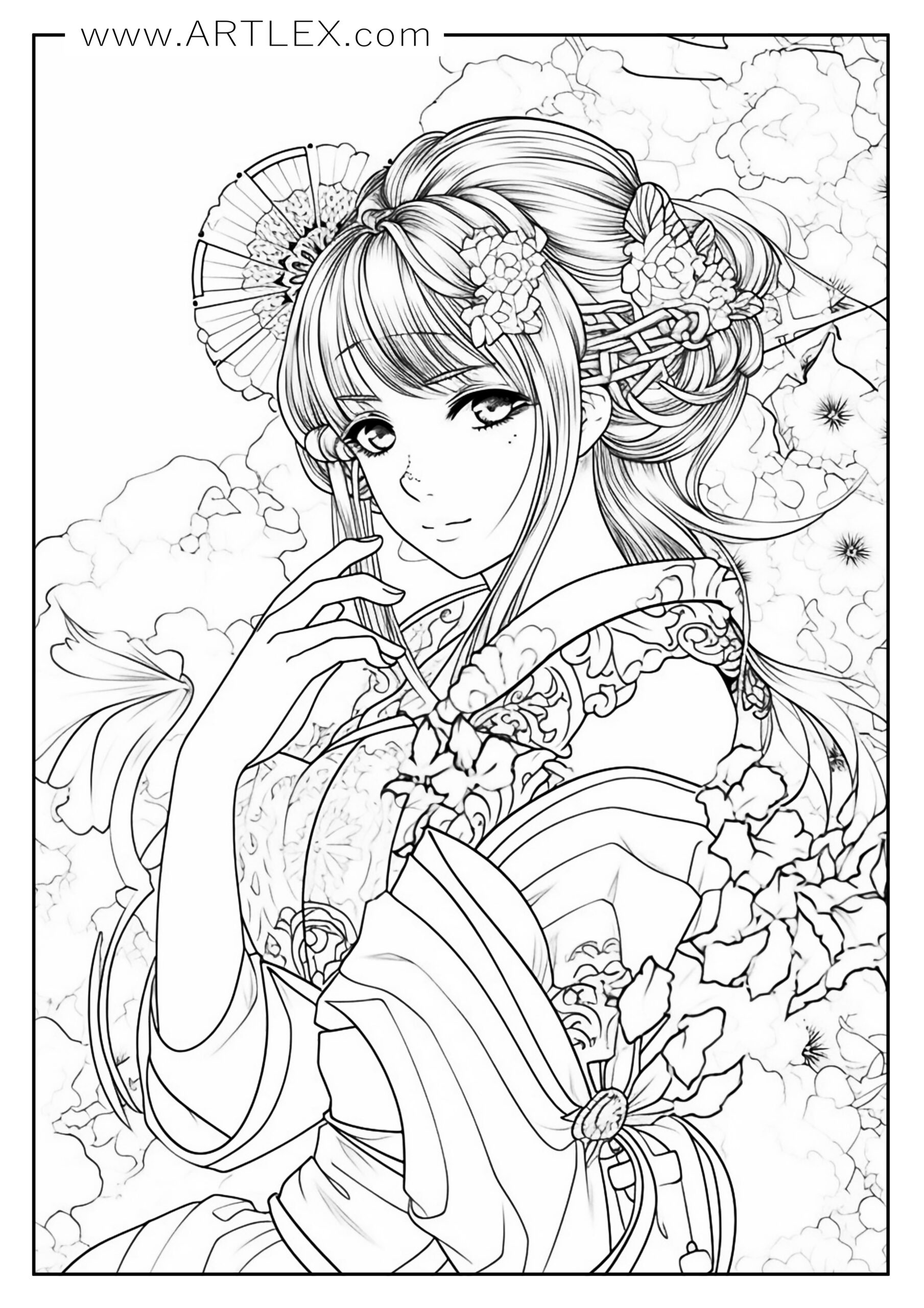 Top 20 Free Printable Anime Coloring Pages Online