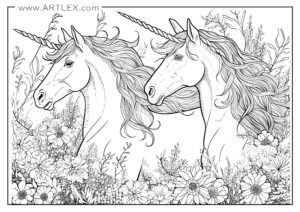 Unicorn Coloring Pages