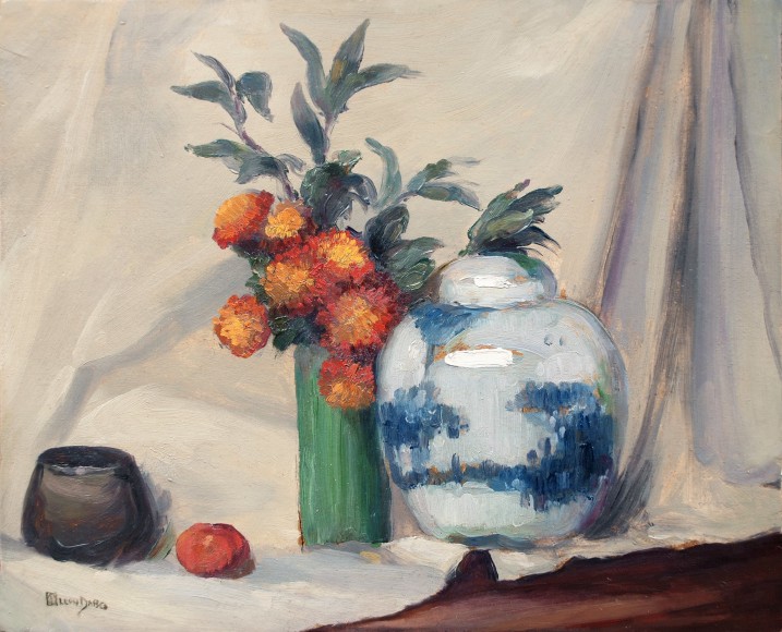 "The Chinese Jar & Green and Brown Vases" by Leon Dabo