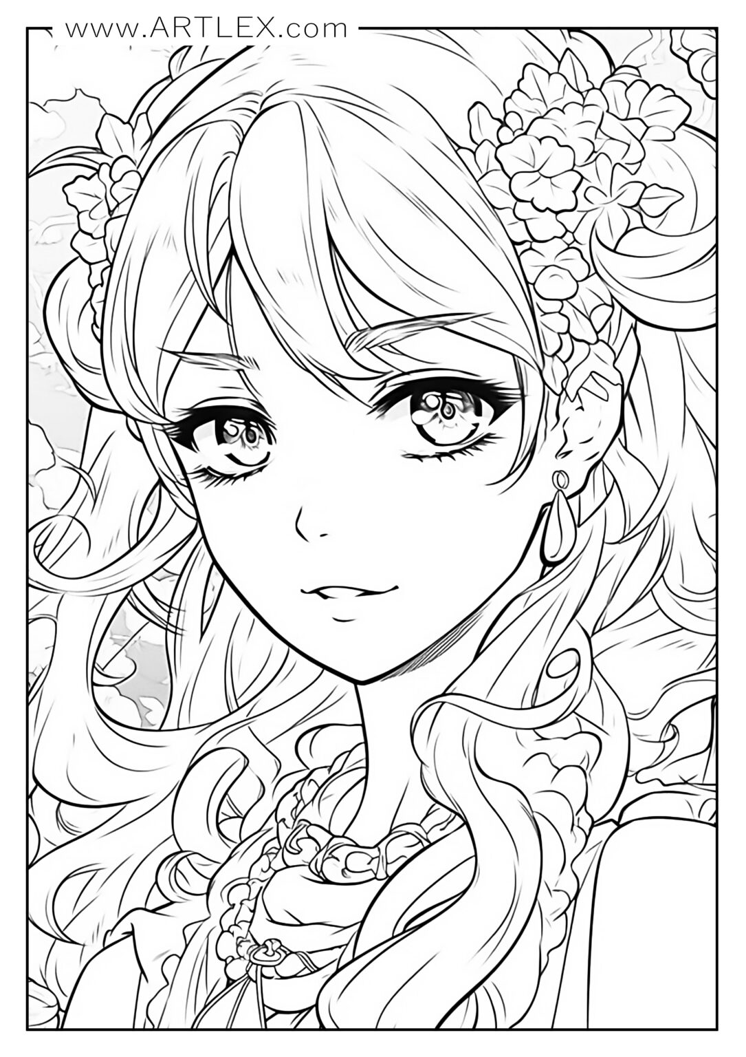 17 Anime Coloring Pages (Free + Printable) Artlex