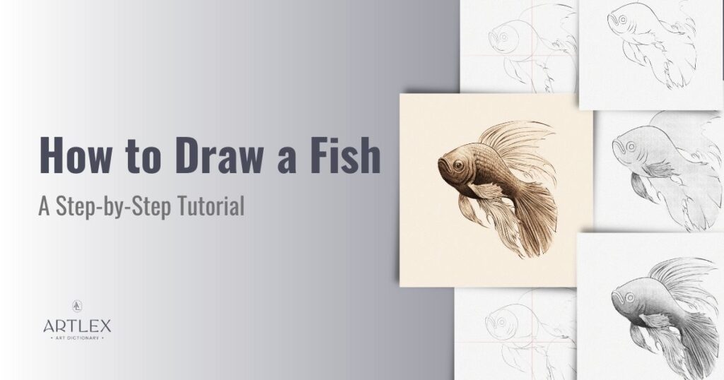 how to draw a fish