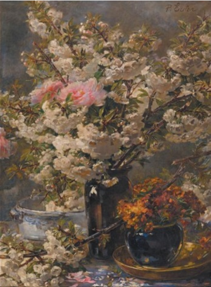 "Nature morte au bouquet" by Pierre Nicolas Euler