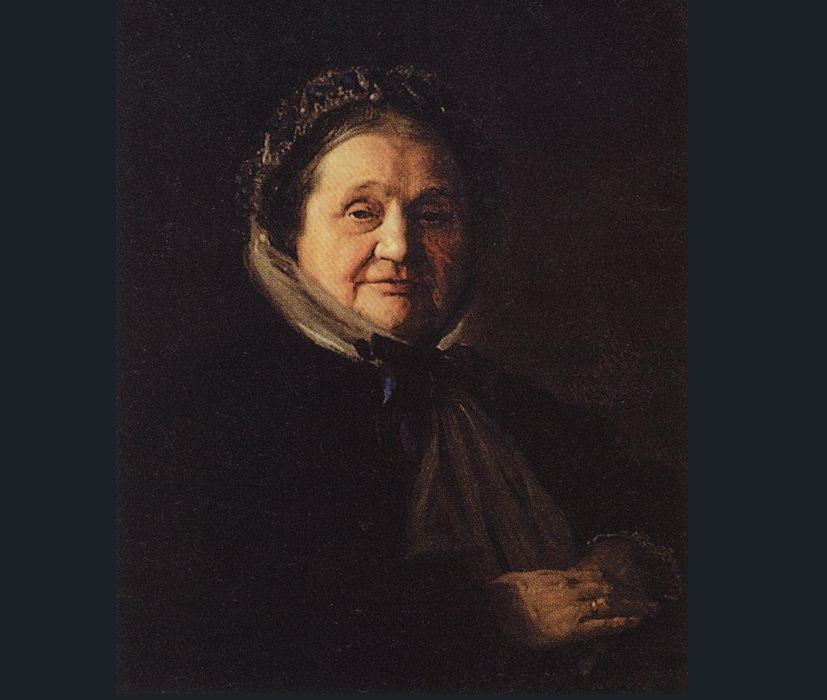 "Portrait of V. N. Voeikova, the grandmother of the artist" by Vasily Polenov 