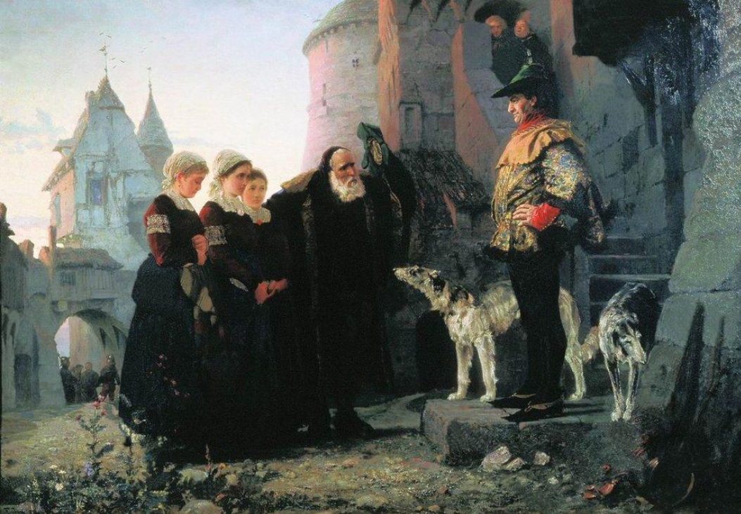 "Droit du seigneur" by Vasily Polenov